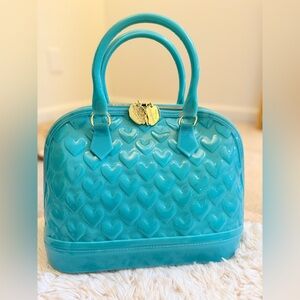 🌾 Betsey Johnson Jelly Heart Dome Satchel